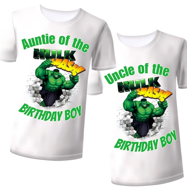 Hulk png birthday shirts