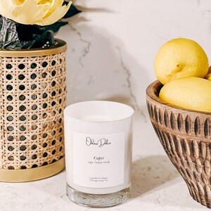 Lemon Verbana/Handcrafted Candle/100% Soy Wax/Vegan