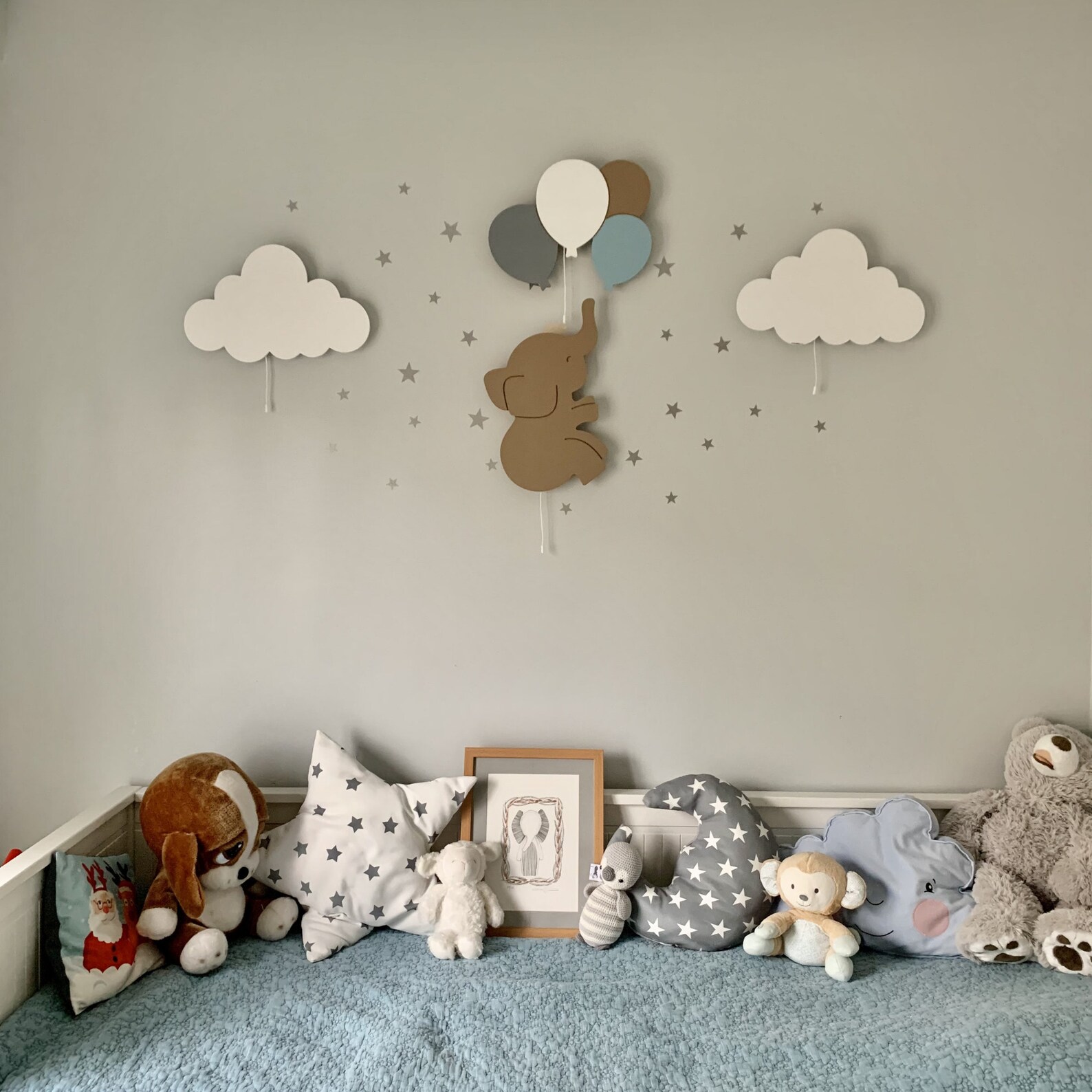 Nursery Lamp Set of 3 Nursery Wall Light Nursery Night Etsy