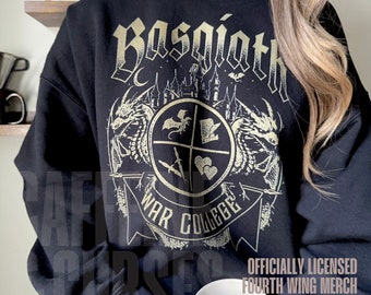 Officially Licensed Fourth Wing Sweatshirt Basgiath War College Sweatshirt Fourth Wing Merch Booktok Bookstagram Bookish Merch