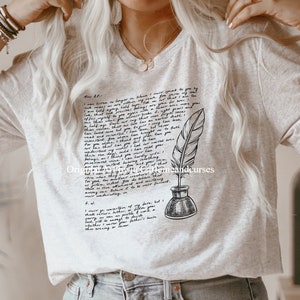 Liebesbrief Jane Austen Tshirt Jane Austen Geschenke Persuasion Light Academia Kleidung Buchliebhaber Geschenk Dark Academia Kleidung