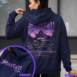 Officieel gelicentieerde Starfall Festival-hoodie ACOTAR-hoody Sarah J Maas Merch Velaris Throne of Glass Crescent City Bookish-hoody