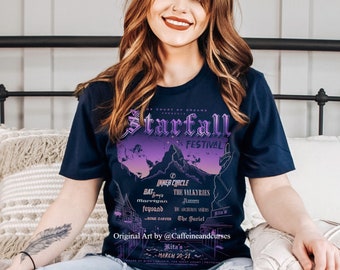 Officially Licensed Starfall  Shirt ACOTAR Shirt Sarah J Maas Merch Velaris  Throne of Glass Crescent City Bookish Shirt