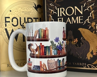 Fourth Wing Mug Fourth Wing Merch Gifts for Book Lovers Basgiath War College Bookstagram Romantasy Fantasy Books Bookish Mug Bookworm Mug