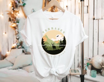 Officially Licensed Terrasen National Park Shirt Throne of Glass Shirt Sarah J Maas Shirt Rowan and Aelin and Rowan Whitethorn ACOTAR ACOMAF