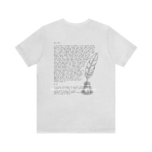 Wentworths Love Letter Jane Austen maglietta Jane Austen Regali Persuasione Luce Academia Abbigliamento Booklover Regalo Dark Academia Abbigliamento