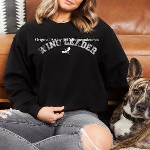 Officially Licensed Wing Leader Sweatshirt Manon Blackbeak The Thirteen Abraxos Throne of Glass Shirt Sarah J Maas Shirt Blackbeak Coven SJM