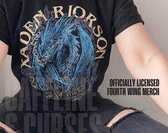 Officially Licensed Xaden Riorson Fourth Wing Shirt Basgiath War College Shirt Fourth Wing Merch Booktok Bookstagram ComfortColors Bookish