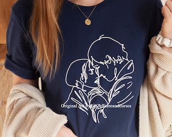 Darcy camisa linha arte camisa orgulho e preconceito jane austen presentes booklover presente jane austen citação luz academia roupas bookish presentes