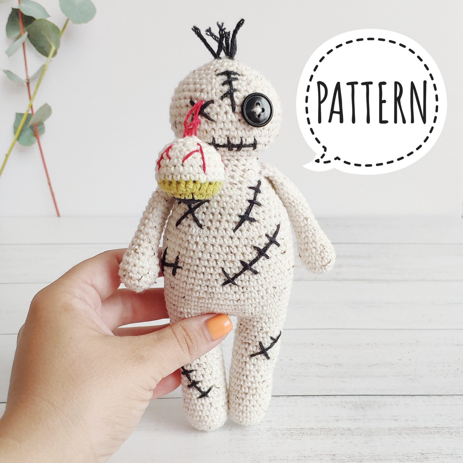 Zombie Pattern Crochet Pattern Halloween Crochet Toy Halloween Etsy