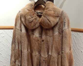 fur coat size 24