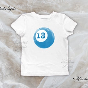 Taylor 13 Blue Lucky Ball Baby Tee | Coquette Baby Tee, Y2k Graphic Baby Tee, 90s Baby Tee, Trending Tee, Cool Girl baby Tee, Eras Tour Tee