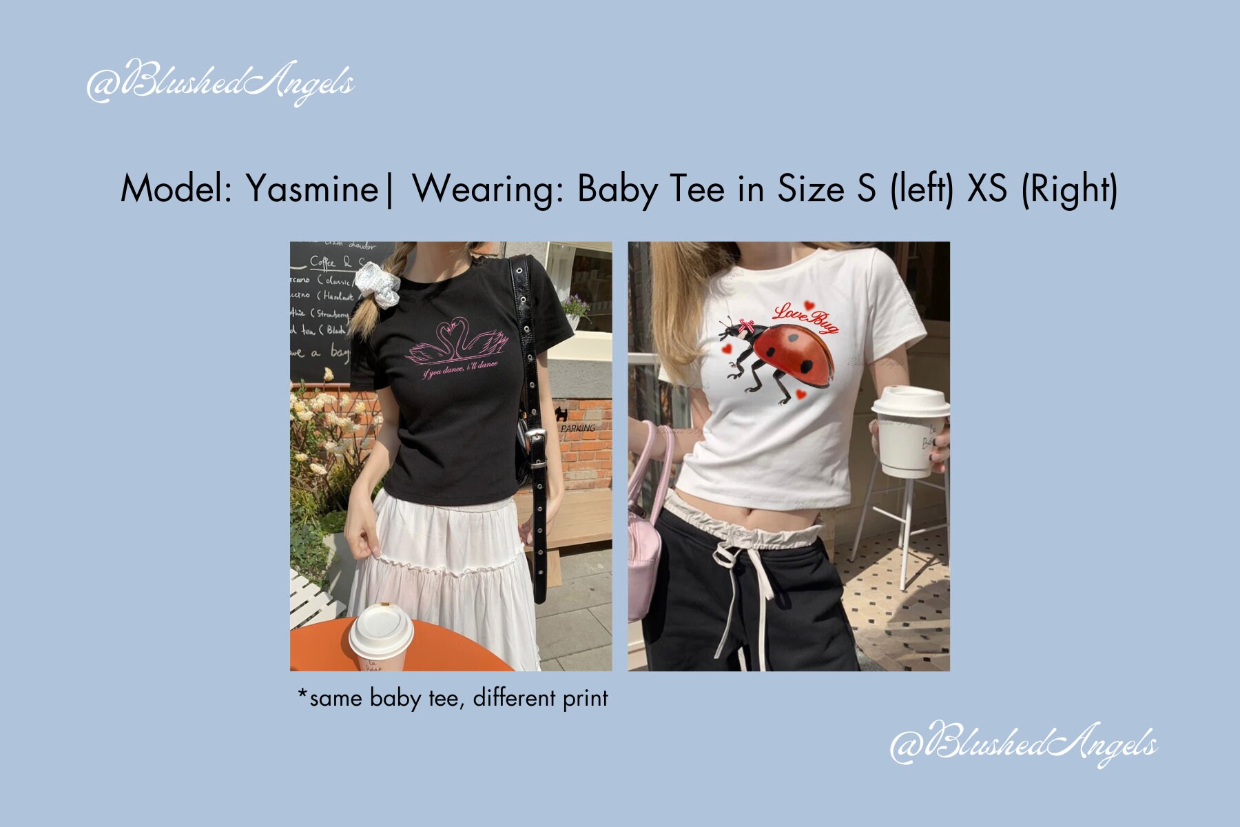 Cherry Girl Red Print Baby Tee | Coquette Baby Tee, Y2k Cherry Girl Red Print Baby Tee | Coquette Baby Tee, Y2k