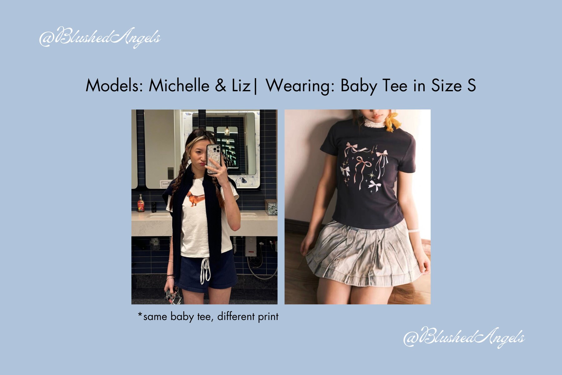 Cherry Girl Red Print Baby Tee | Coquette Baby Tee, Y2k Cherry Girl Red Print Baby Tee | Coquette Baby Tee, Y2k