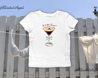 Is it that Sweet Espresso Sabrina Baby Tee | Coquette Shirt, Espresso Martini Shirt, Bow Shirt, Sabrina Carpenter Merch, Baby Tee y2k Women