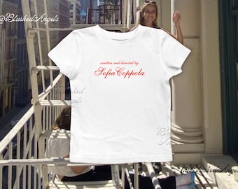 Geschreven en geregisseerd door Sofia Coppola Baby T-shirt | Coquette baby-T-shirt, Y2k graphic baby-T-shirt, jaren 90 baby-T-shirt, Coquette Aesthetic top, trendy top