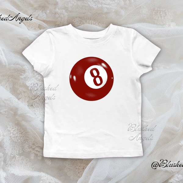 Cherry Red Lucky 8 Ball Print Baby Tee | Coquette Baby Tee, Y2k Graphic Baby Tee, 90s Baby Tee,  Lucky Girl Baby Tee, Trending Baby Tee