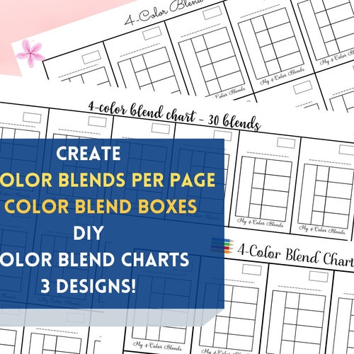 Color Blend DIY Chart Printable Digital PDF Print at Home - Etsy UK