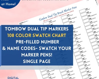tombow 108 color tracker