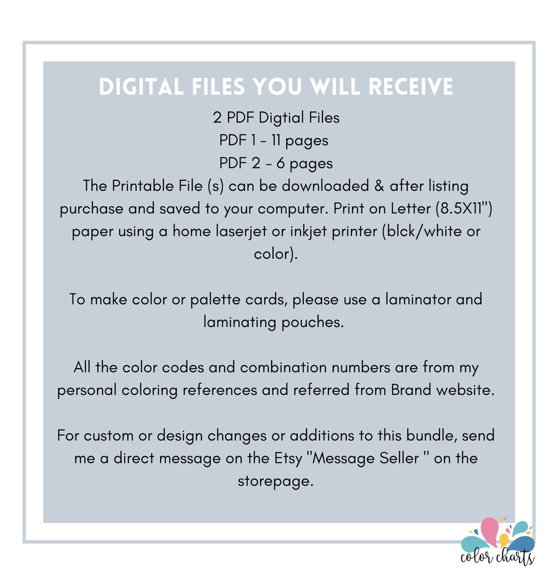 Prismacolor Chart BUNDLE Printable PDF Template Blank &amp; - Etsy