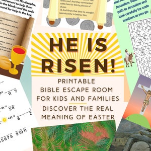 Easter Escape Room Game. Bible Kids and Family Printable Party Game for Families and Kids | Fun Escape Room Kit | DIY Escape Room Adventure