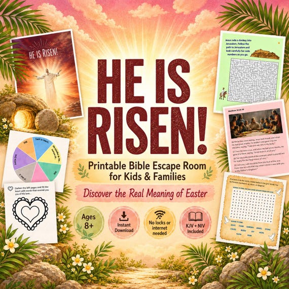 Easter Bible Printable Escape Room