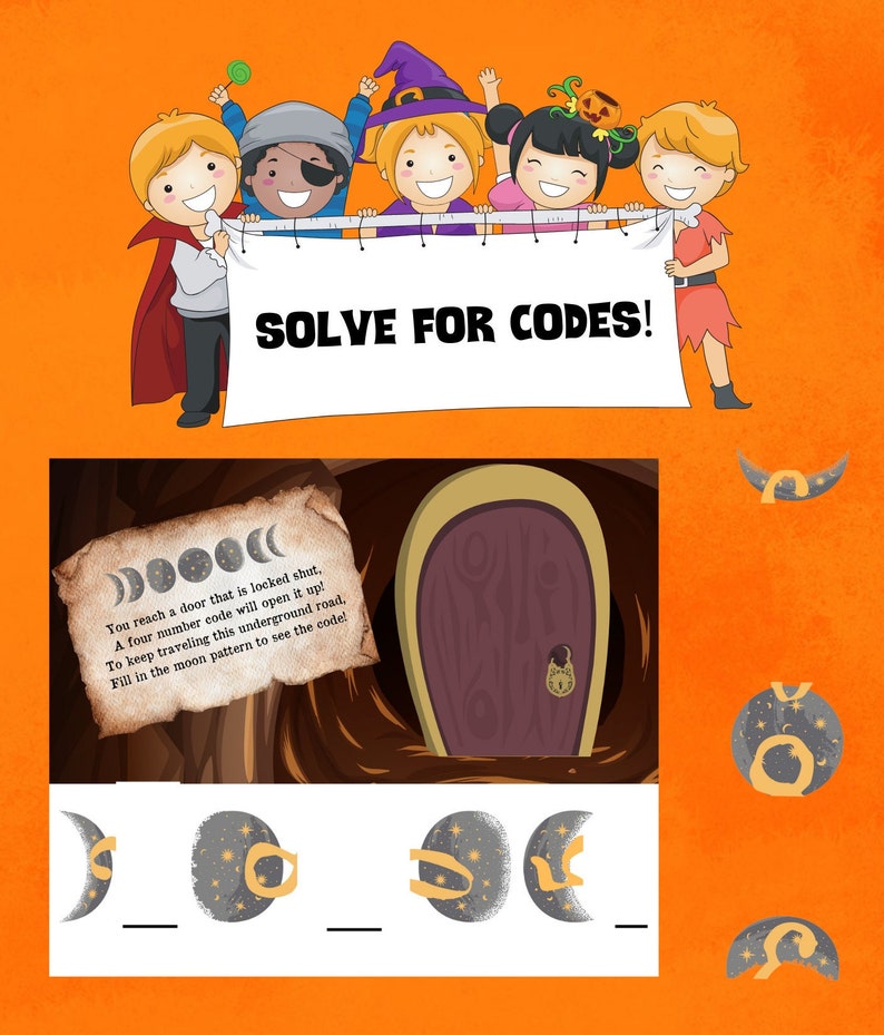 Monster Escape Room Game Printable Logic Puzzles Game for Etsy