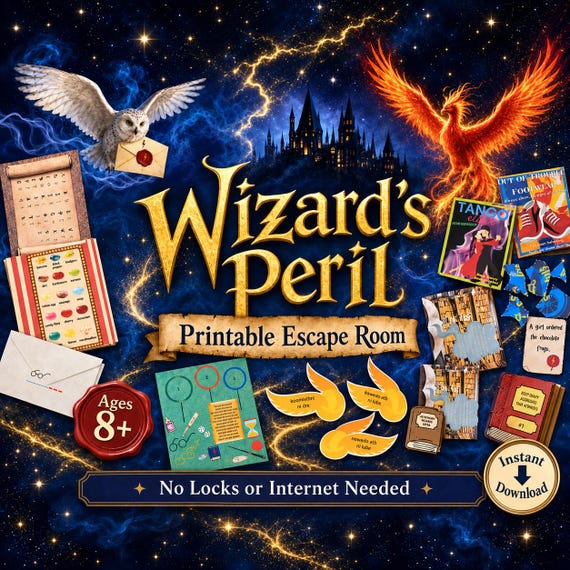 Wizard Printable Escape Room — Ages 8+