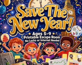 Save the New Year Kids Escape Room — Ages 5–9