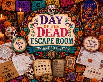 Day of the Dead / Dia De Los Muertos Printable Escape Room — Ages 8+