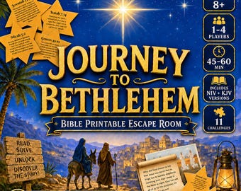 Journey to Bethlehem Bible Printable Escape Room