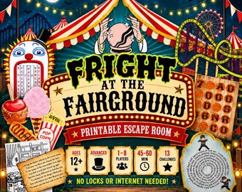 Fright at the Fairground Printable Escape Room — Ages 12+