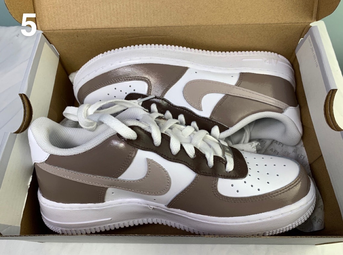 Women's Custom Caramel Nike Air Force 1 | Etsy
