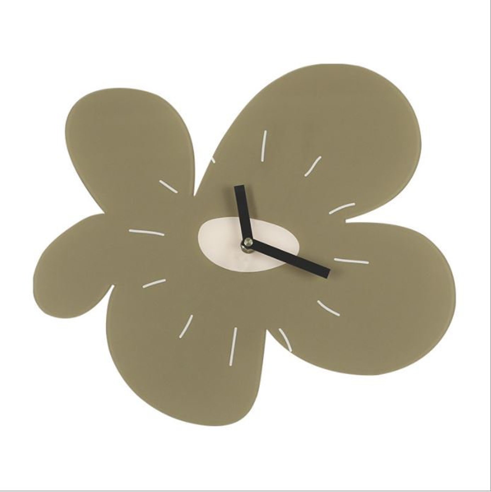 Flower shape wall clock Acrylic Wall decor clock Irregular Etsy
