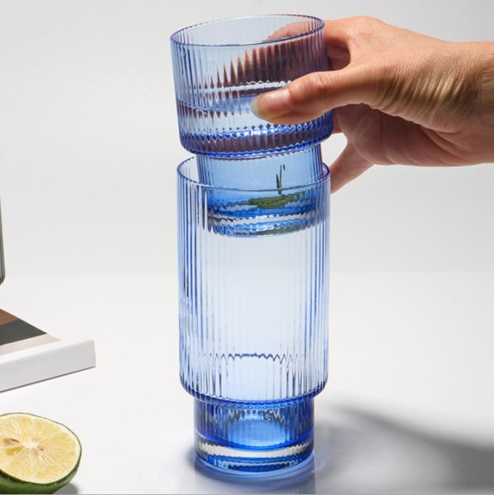 Vintage Crystal Glass Water Carafe with Glass set Pitcher Etsy