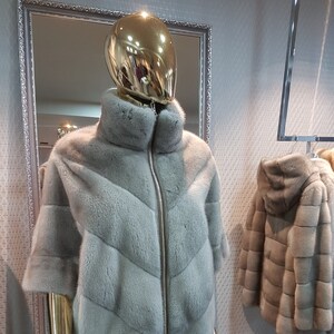silver blue mink pull くわしく over／自然色／GAKE 日本製❣️
