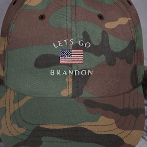 Lets Go Brandon Camouflage Dad hat