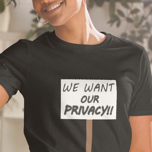 Harry und Meghan Royal Paare Shirt Lustig Wir wollen unsere Privatleben Kurzarm Unisex T-Shirt