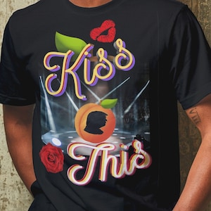 Kiss My Orange Ass Funny Trump Short-Sleeve Unisex T-Shirt
