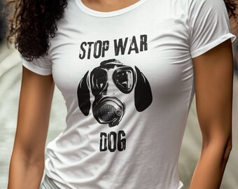 ストップ・ウォー・ドッグ 半袖ユニセックスTシャツ