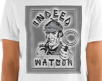 De hecho Watson Sherlock camiseta unisex de manga corta