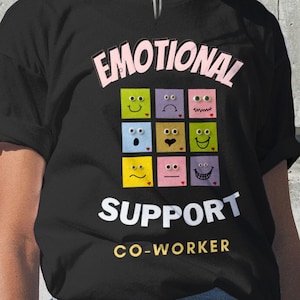 Emotional Support Worker Co-Worker Short-Sleeve Unisex T-Shirt