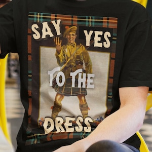 Scottish Stag Party Shirt, Scottish Kilt Shirt, Scottish Stag Night Shirt, Scotland Tartan   Short-Sleeve Unisex T-Shirt