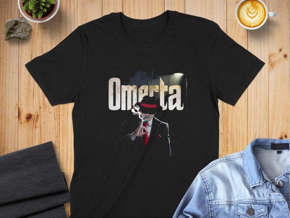 Omerta Mafia T-shirt, Gangster Graphic Tee, Mob Boss Illustration