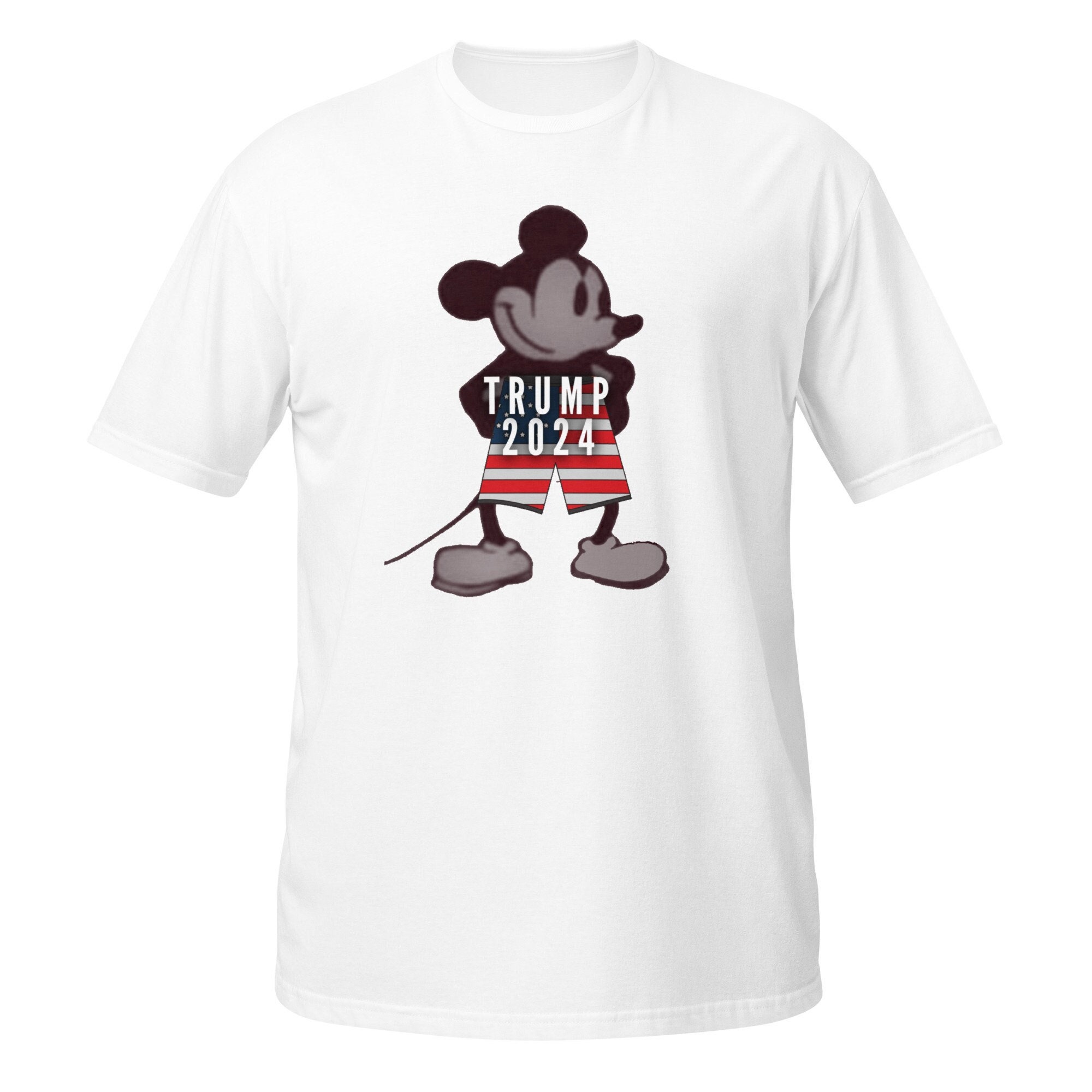 Donald Trump Disney Bootleg Tシャツ Full Steam Ahead Trump 2024 Mickey Mouse Pro Trump T-Shirt