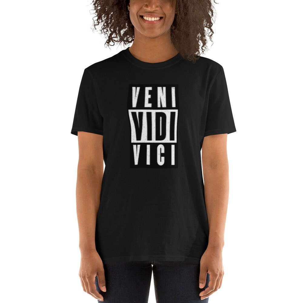 1 LEFT Vidi Vici Veni men's Humor T-shirt -  Israel