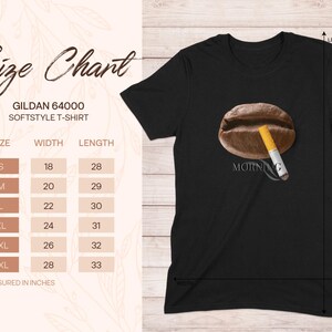 Camiseta para amantes del café, divertida camiseta para tomar café por la mañana, gráfico único de café y cigarrillo, camiseta informal unisex para entusiastas de la cafeína imagen 7