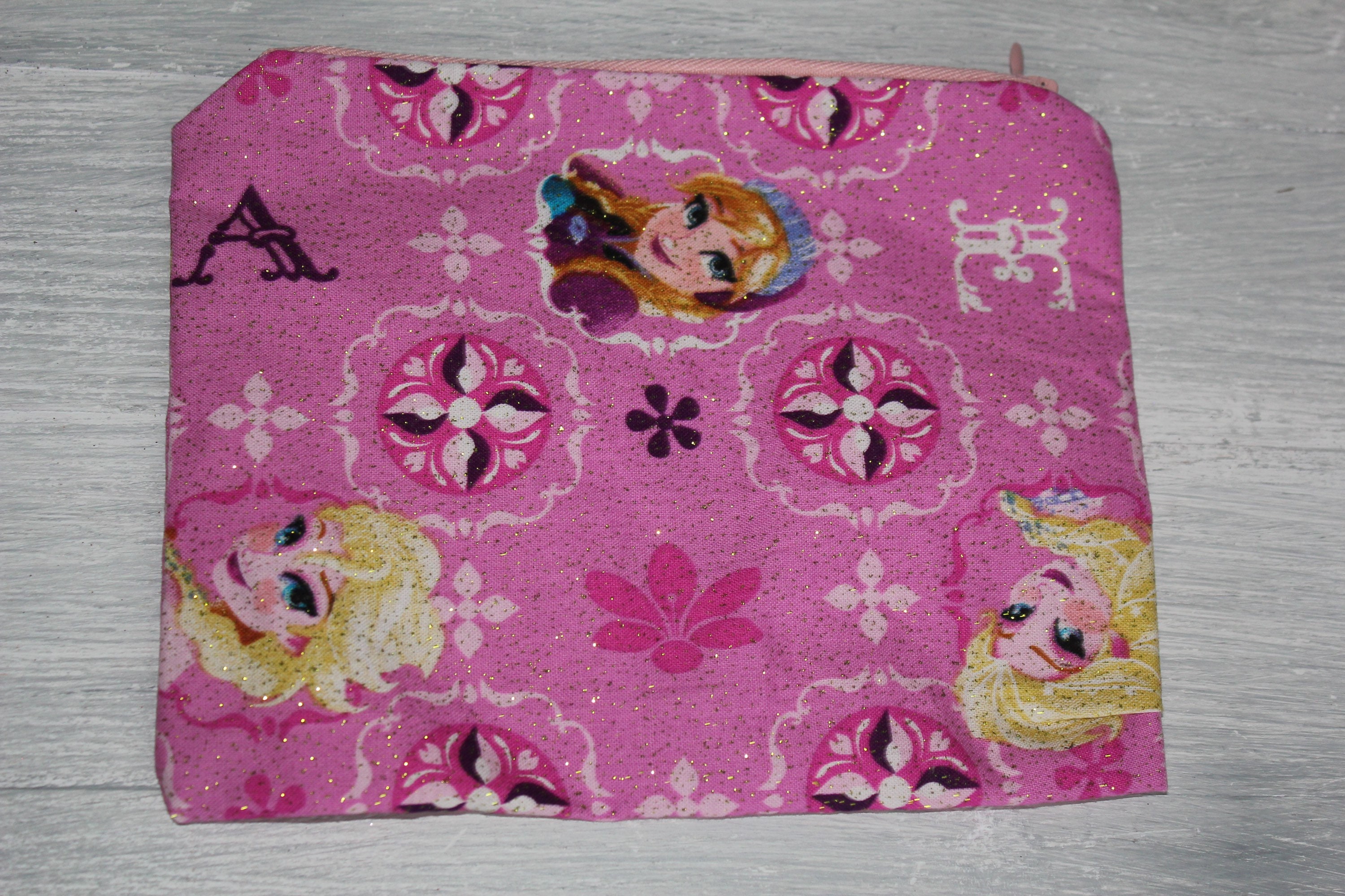 Pink Frozen Zippered Pouch Etsy