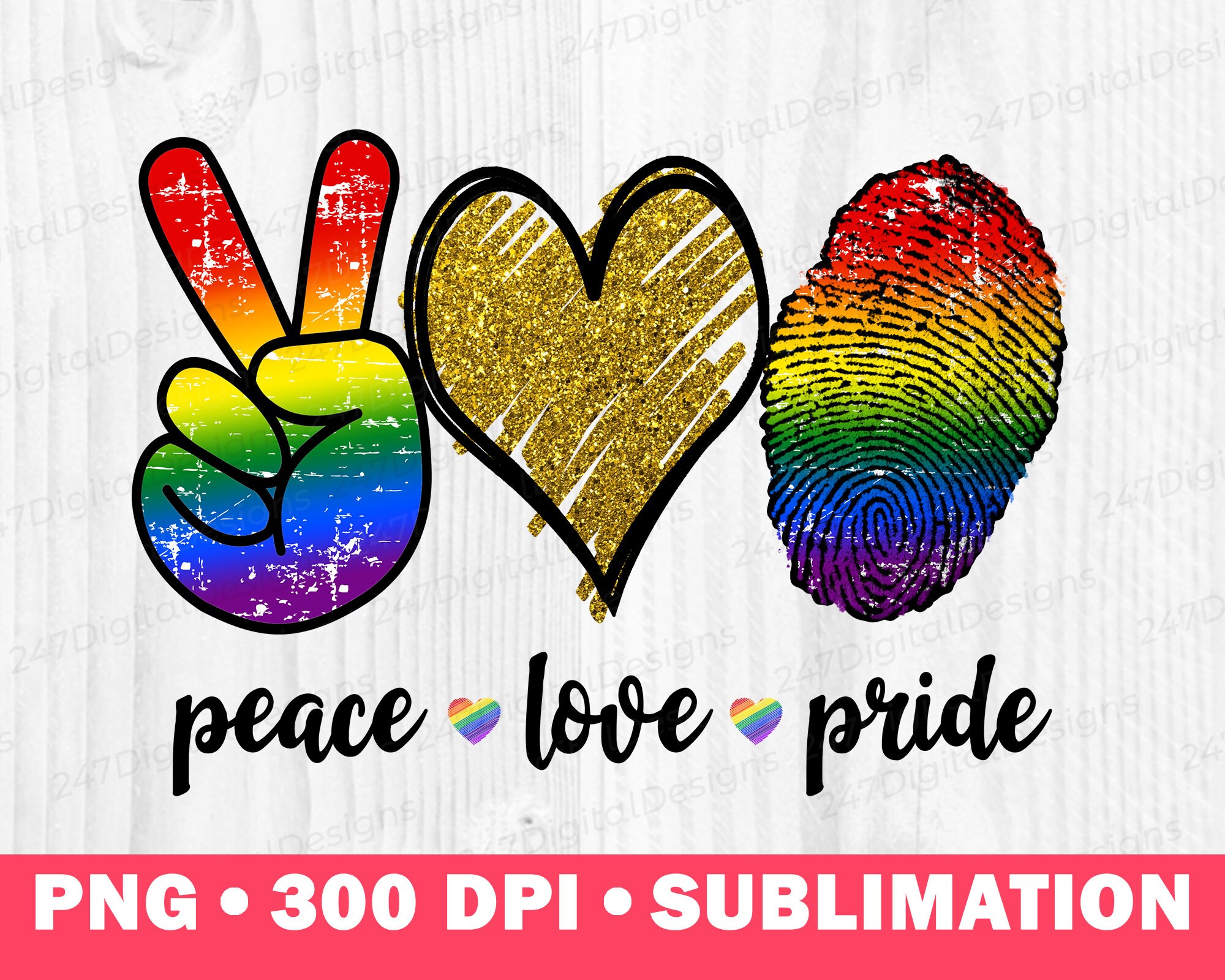 Craft Supplies & Tools Embellishments Papercraft Equality Peace Love ...