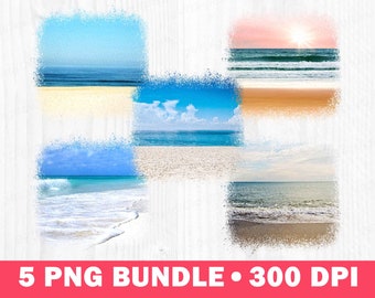 Beach Background Png Clipart Sublimation Digital Design Download Bundle Summer Ocean Beach Landscape Backsplash Vacation Wave Sky Scene Lake
